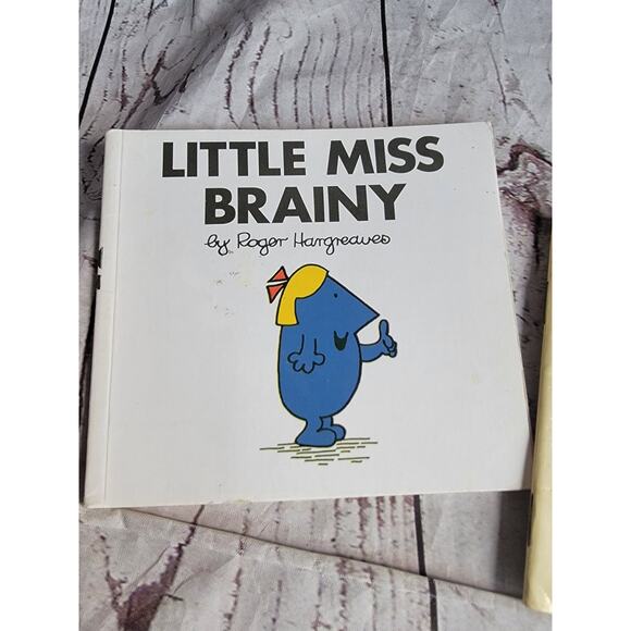Vintage Set 3 Little Miss Brainy, Giggles And Tiny Early Educational Books - Picture 4 of 8